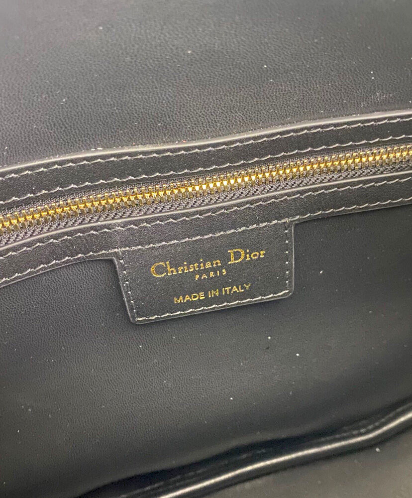 Christian Dior Vibe Medium Leather Bag Black